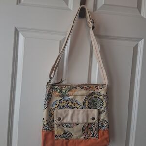 Multicolor Canvas Shoulder Bag